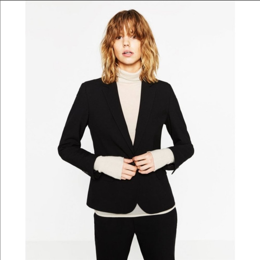 Zara Basic Black Blazer